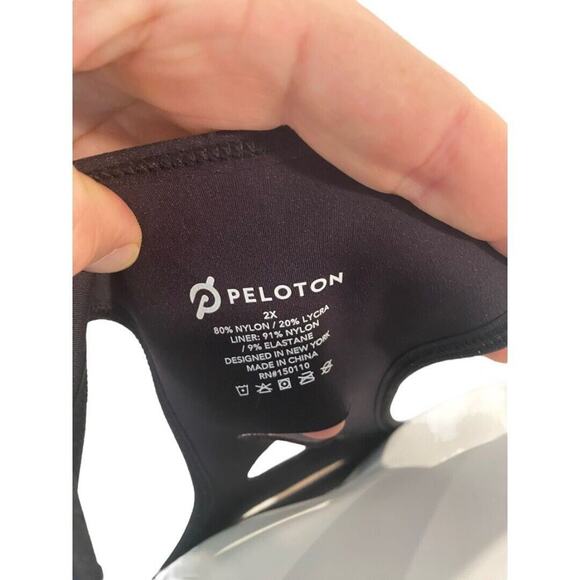 2X Peloton Black Sports Bra Compression Scuba Material - Picture 6 of 7